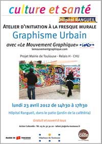 photo affiche atelier initiation tag hôpital Rangueil Toulouse