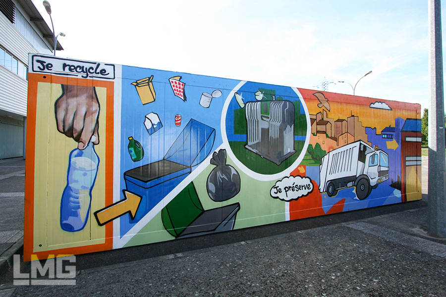 graffiti street-art toulouse metropole LMG Le Mouvement Graphique décoration peinture murale