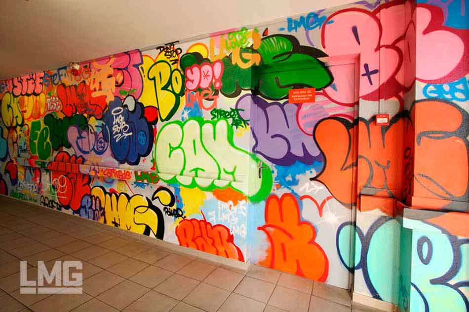  graffiti décoration peinture street-art tageur LMG Le Mouvement Graphique toulouse