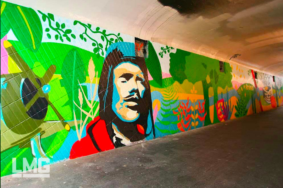 fresque art urbain les arenes 2019 artiste tisseo graffiti toulouse