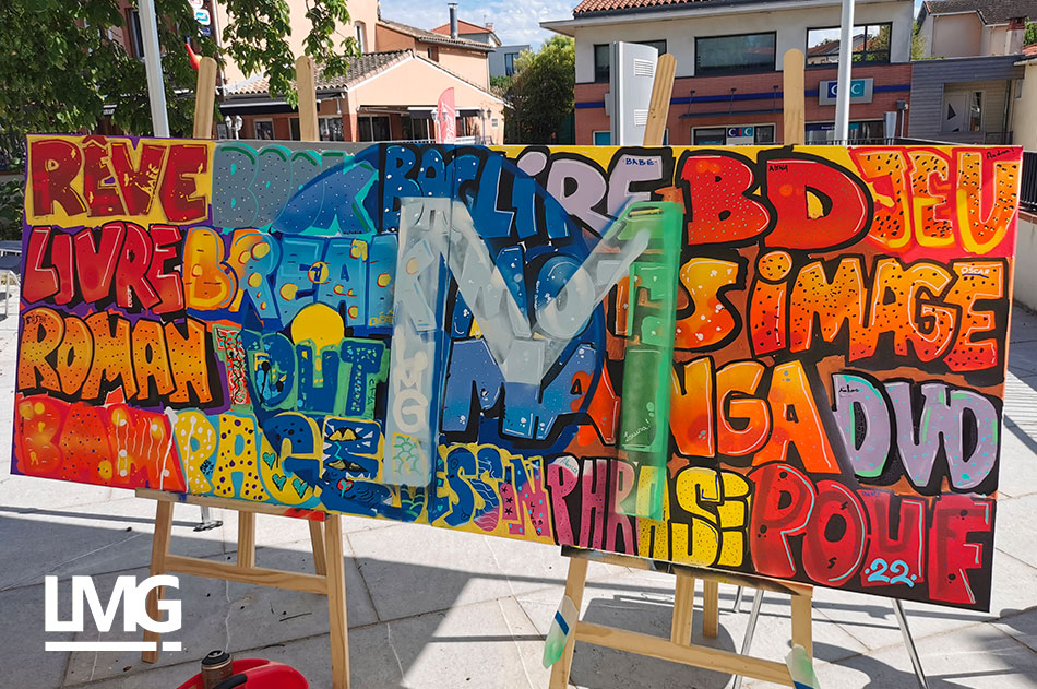 graffiti street-art LMG Le Mouvement Graphique team building toulouse