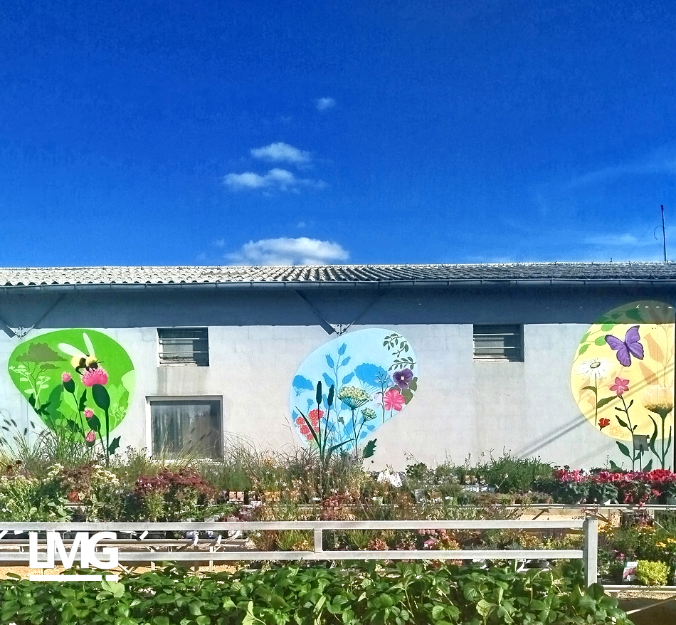 photo peinture décoration artistique Pépinière Bauduc Le Fauga par Le Mouvement Graphique